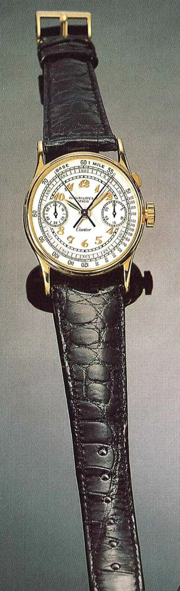 Patek Philippe Chronograph 130 33mm Yellow gold Silver