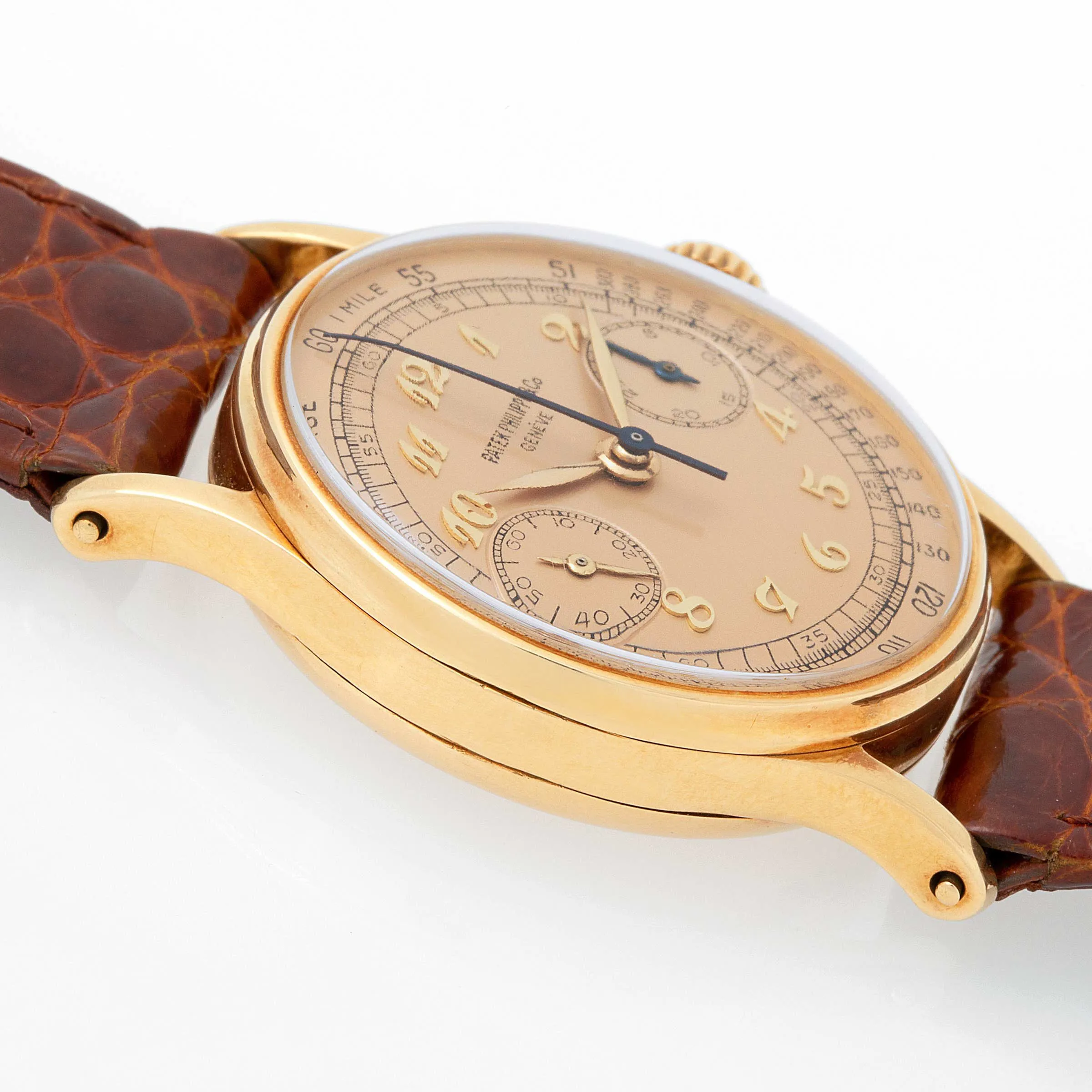 Patek Philippe Chronograph 130 33mm Yellow gold Champagne 3