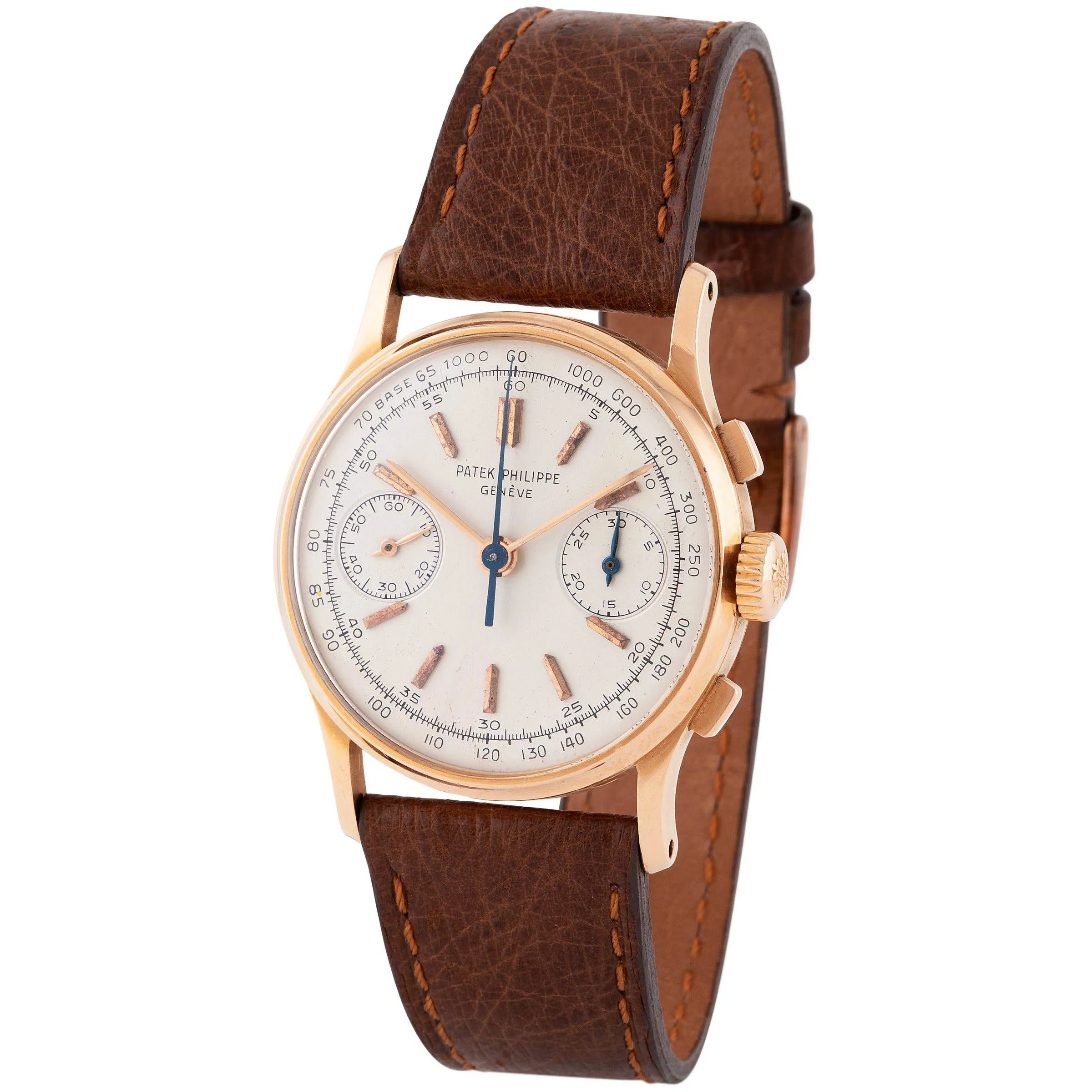 Patek Philippe Chronograph 130 33mm Rose gold Silver