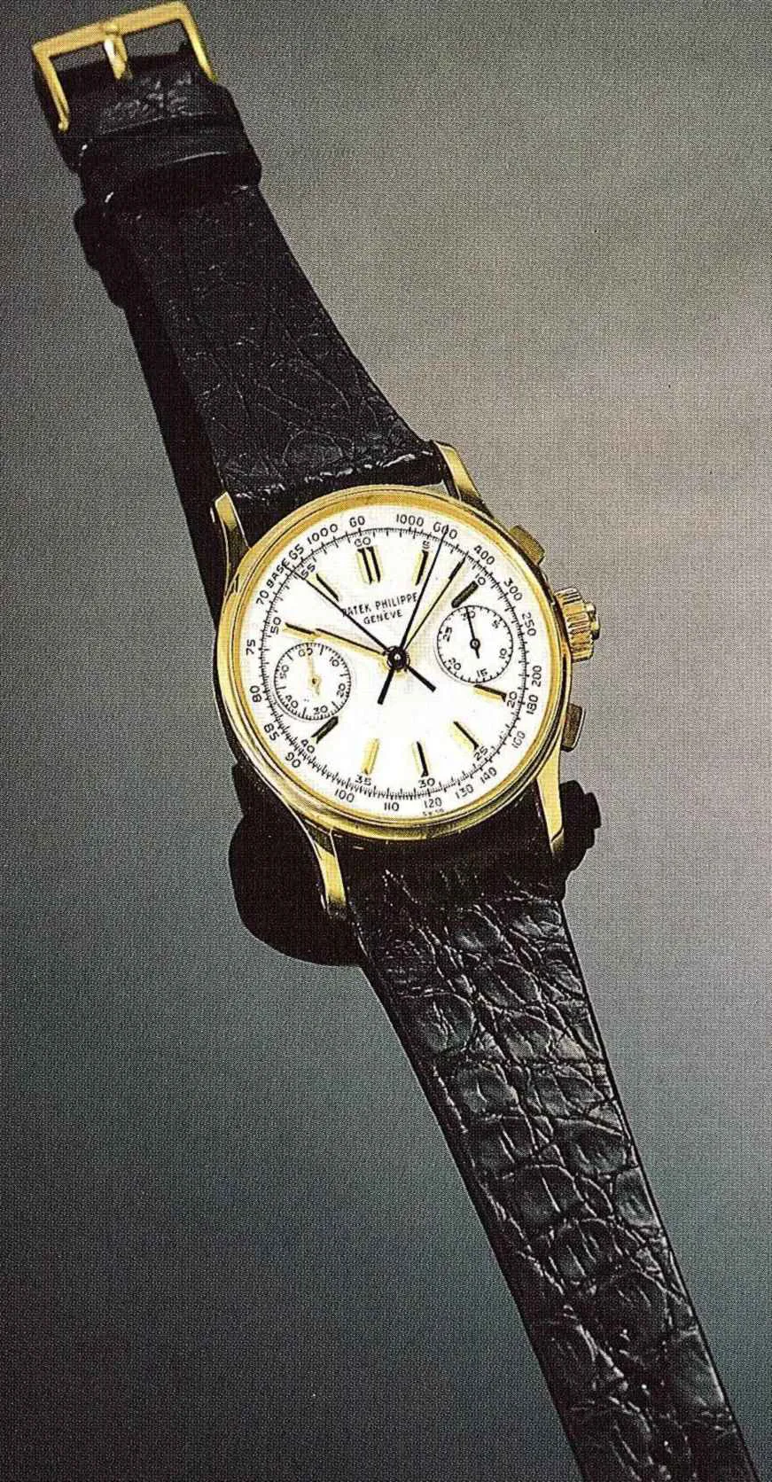 Patek Philippe Chronograph 1436 33mm Yellow gold Silver