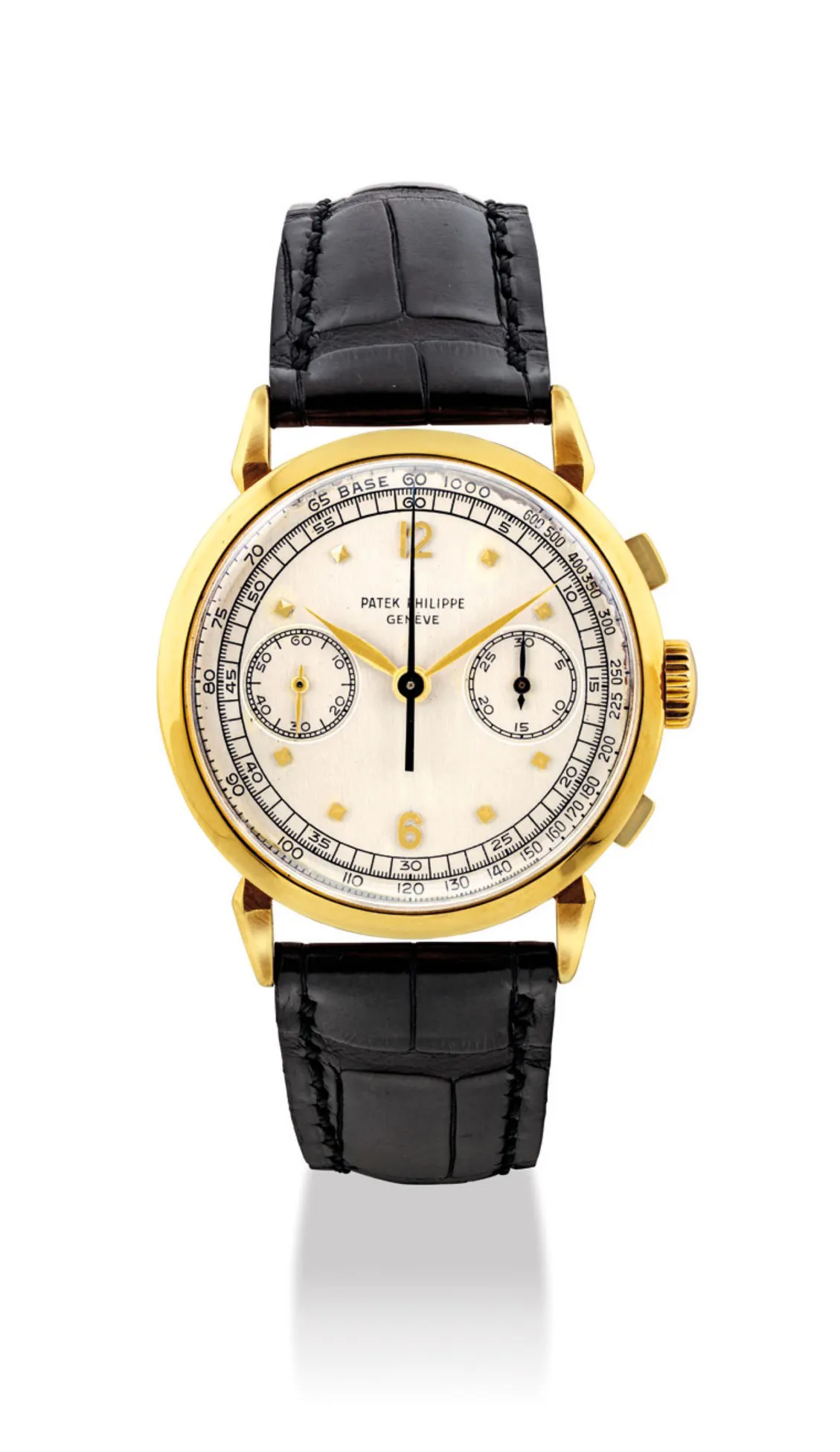 Patek Philippe Chronograph 1579 36mm Yellow gold Silver