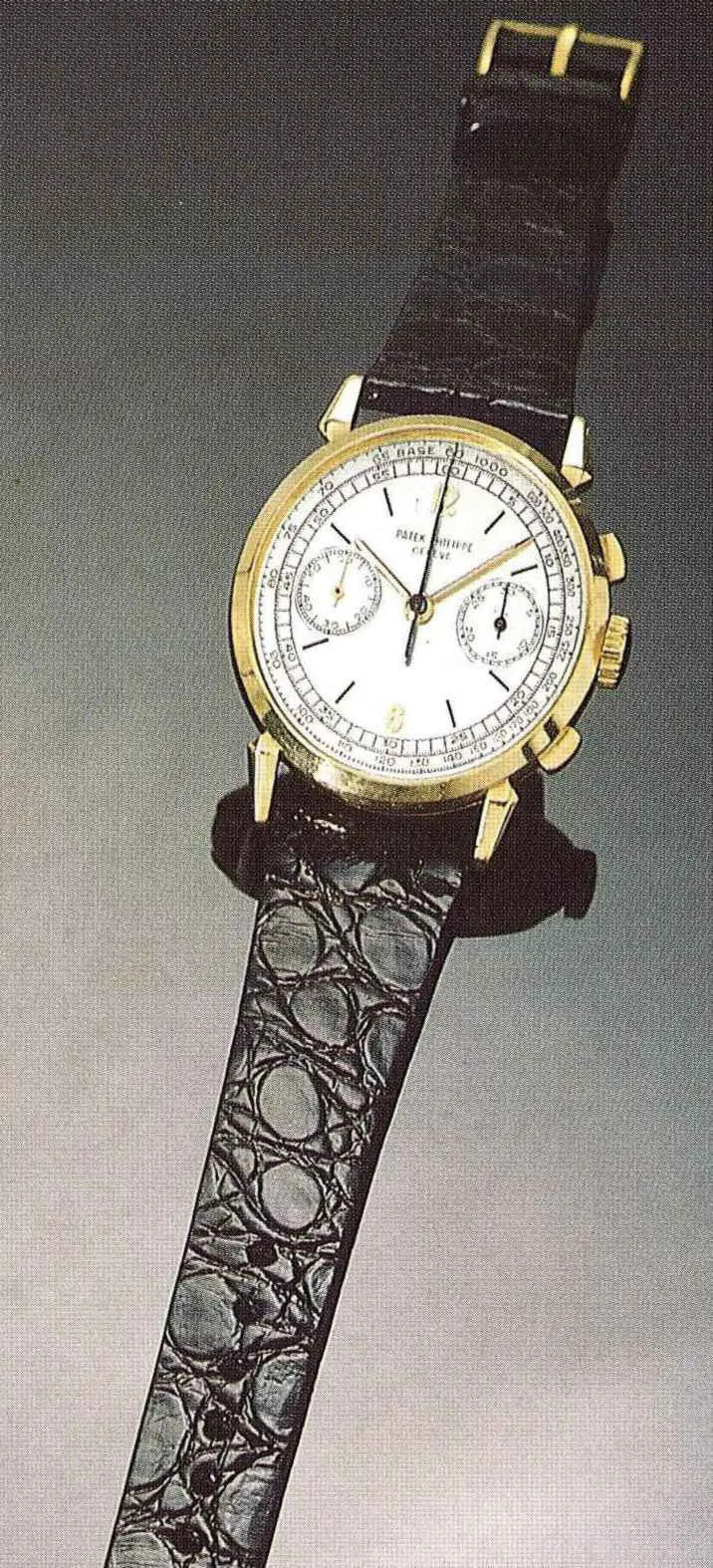 Patek Philippe Chronograph 1579 36mm Yellow gold Silver