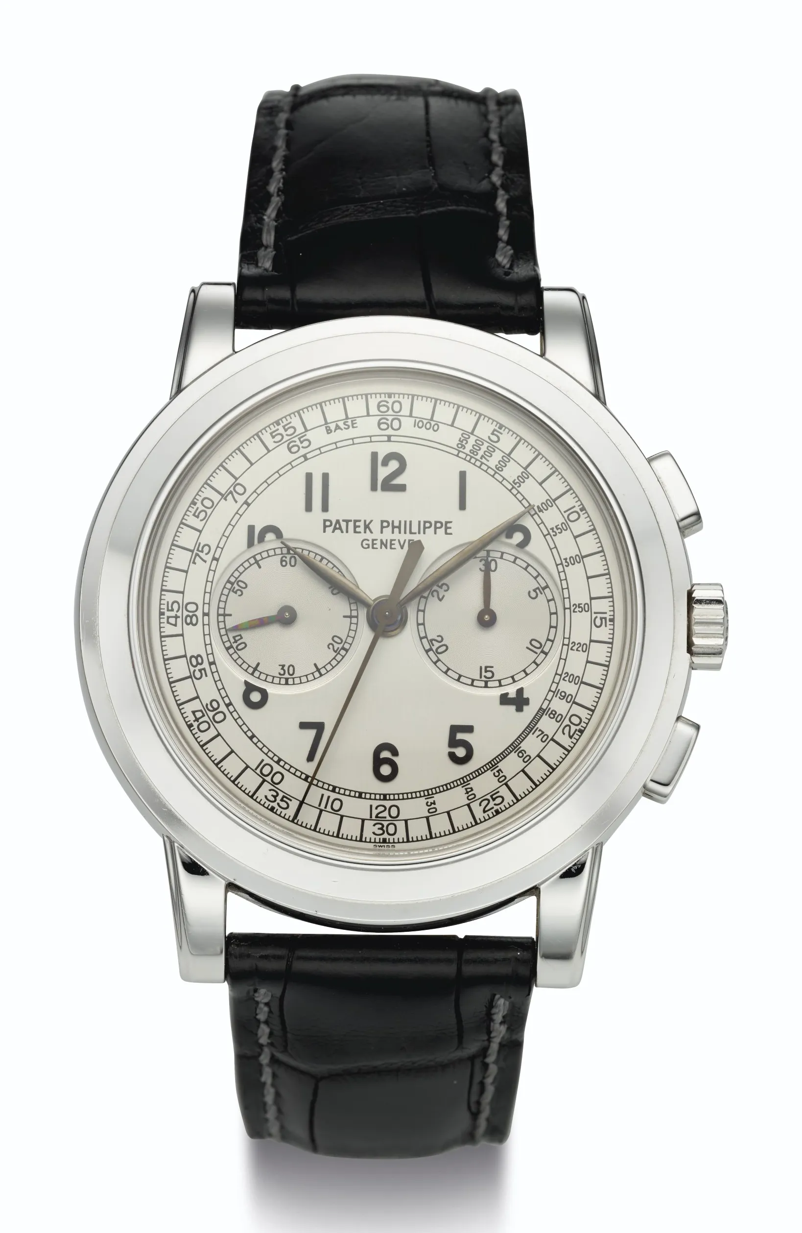 Patek Philippe Chronograph 5070 G 42mm White gold Silvered