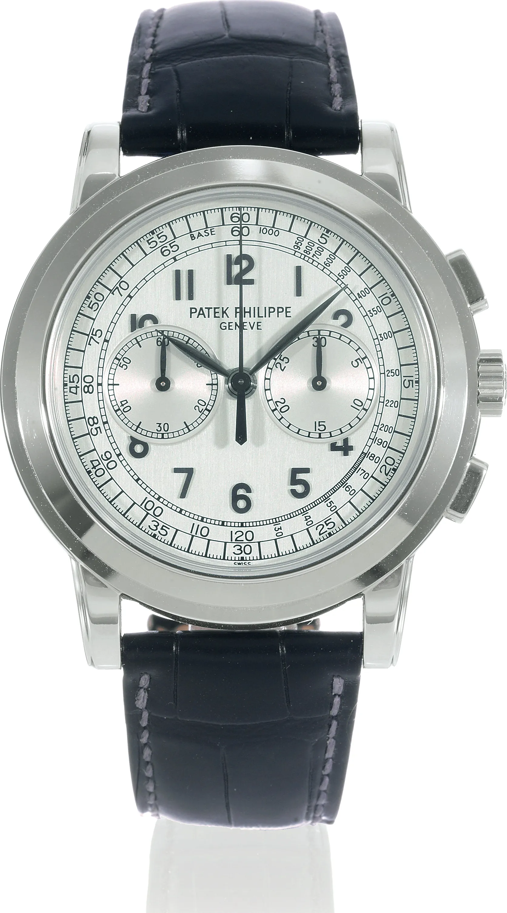 Patek Philippe Chronograph 5070 G 42mm White gold Silver