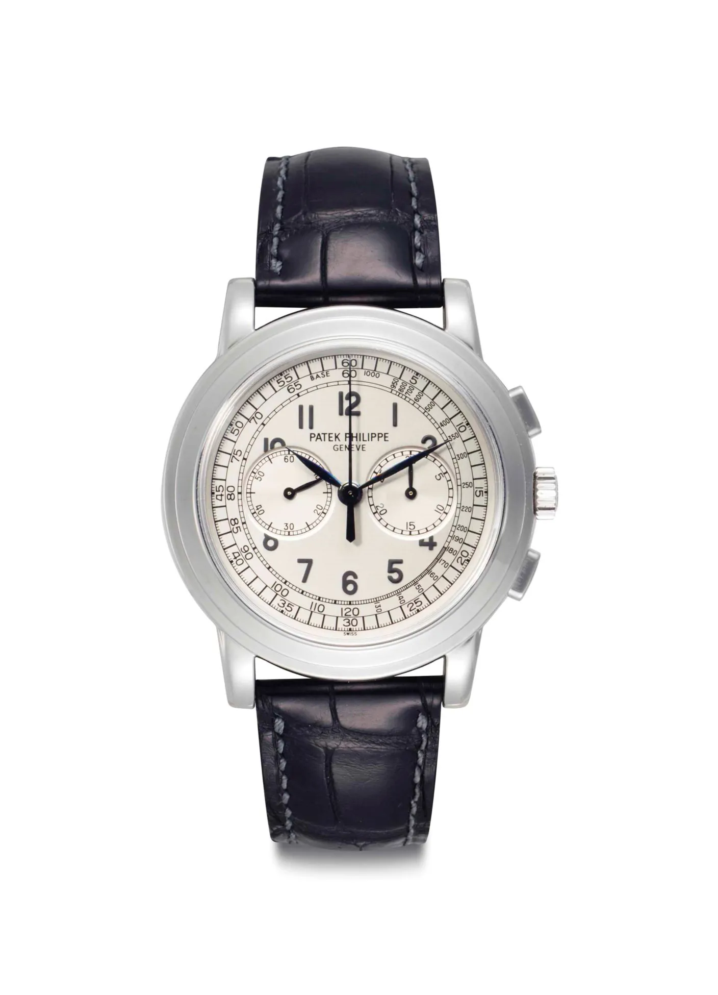 Patek Philippe Chronograph 5070 G 42mm White gold Silver