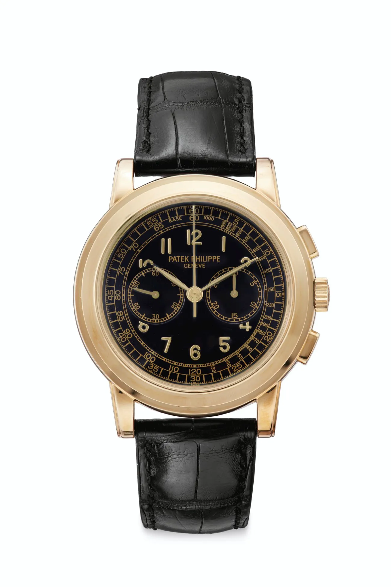 Patek Philippe Chronograph 5070 J 42mm Yellow gold Black