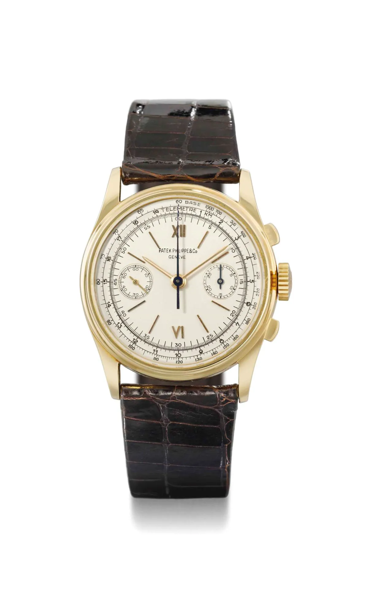 Patek Philippe Chronograph 530 36.5mm Yellow gold Silver