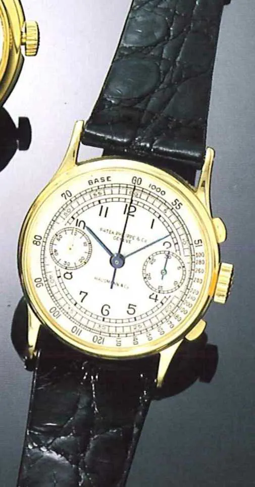 Patek Philippe Chronograph 33mm Yellow gold Silver