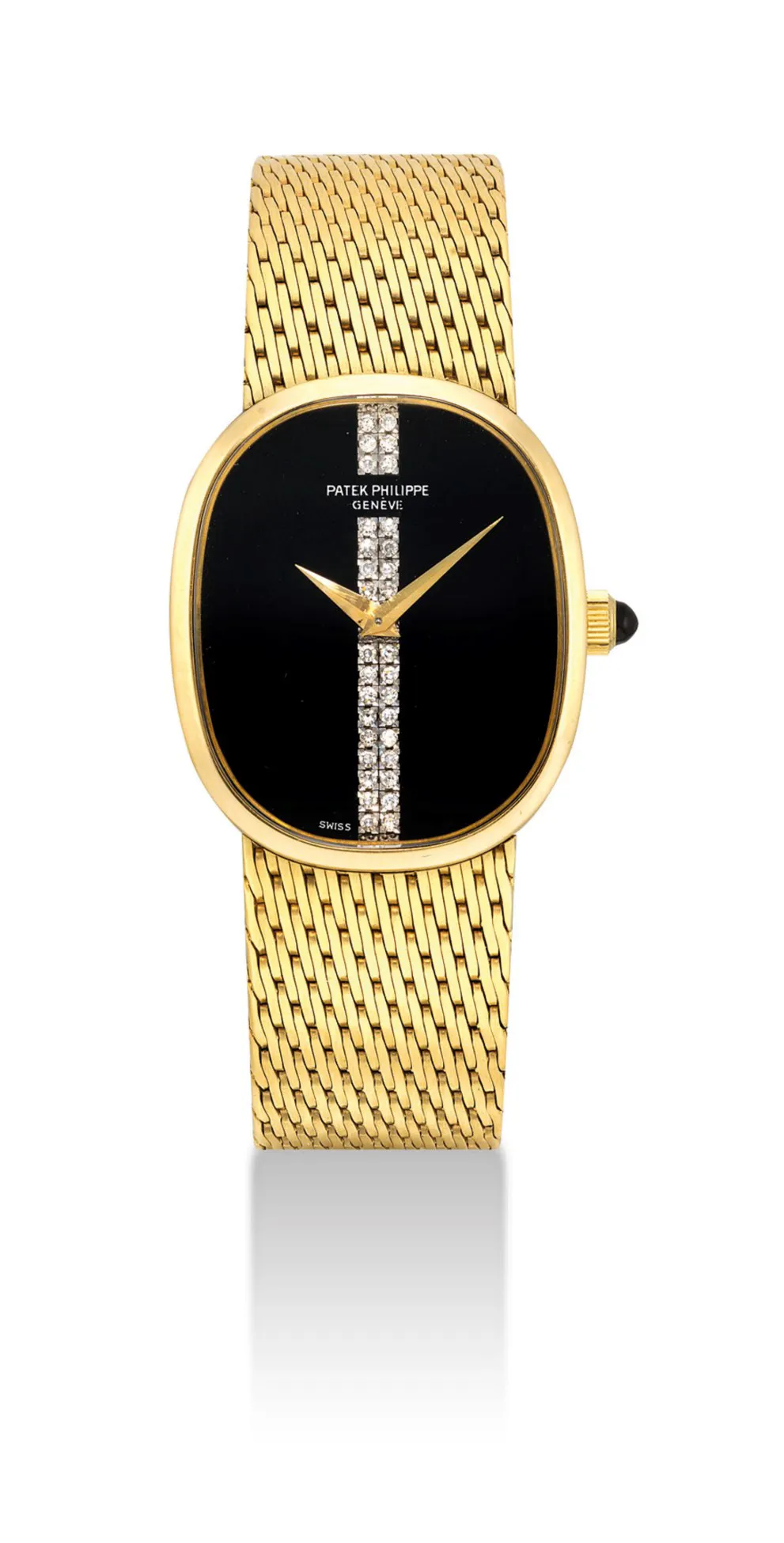 Patek Philippe Ellipse 3748/901 27mm Yellow gold and Diamond Onyx