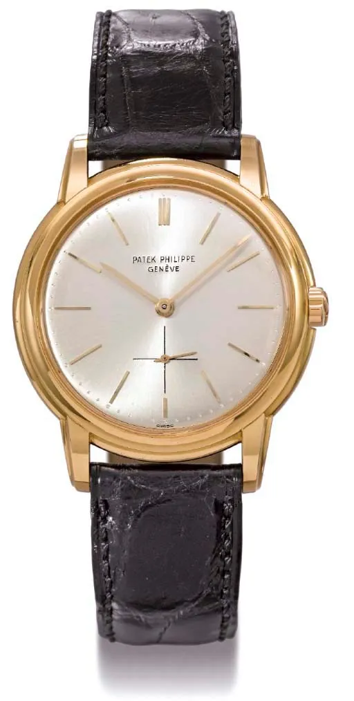 Patek Philippe Calatrava 3433 36mm Yellow gold Silver