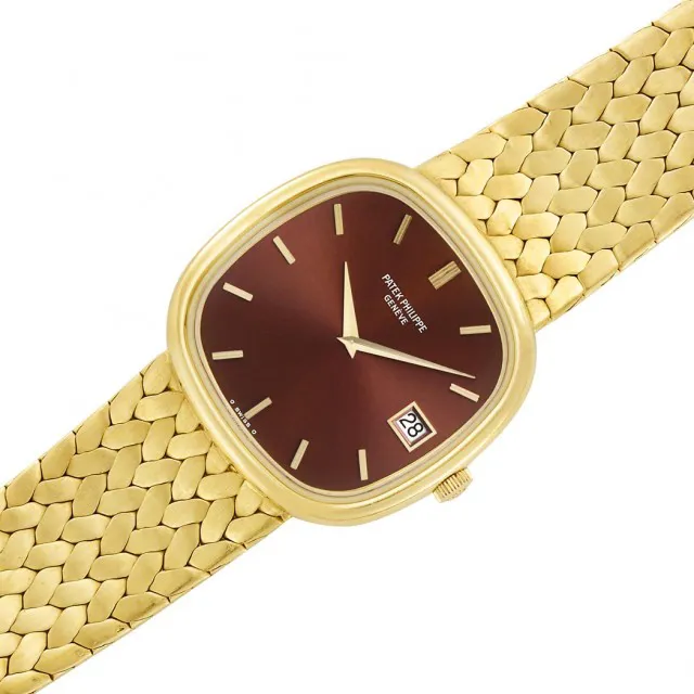 Patek Philippe Golden Ellipse 3604/1 35.5mm Yellow gold Brown