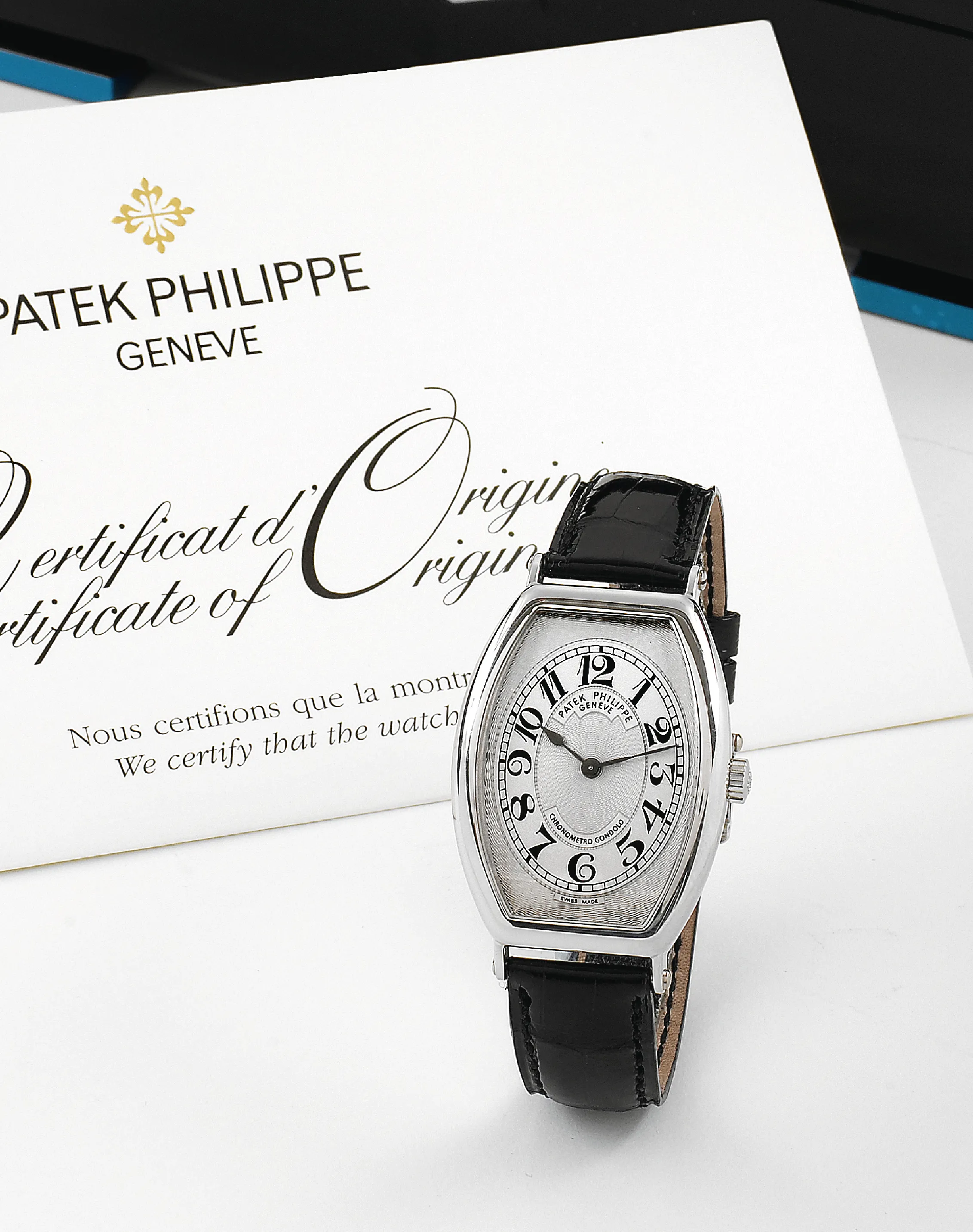 Patek Philippe Gondolo 5098P 32mm Platinum Guilloché