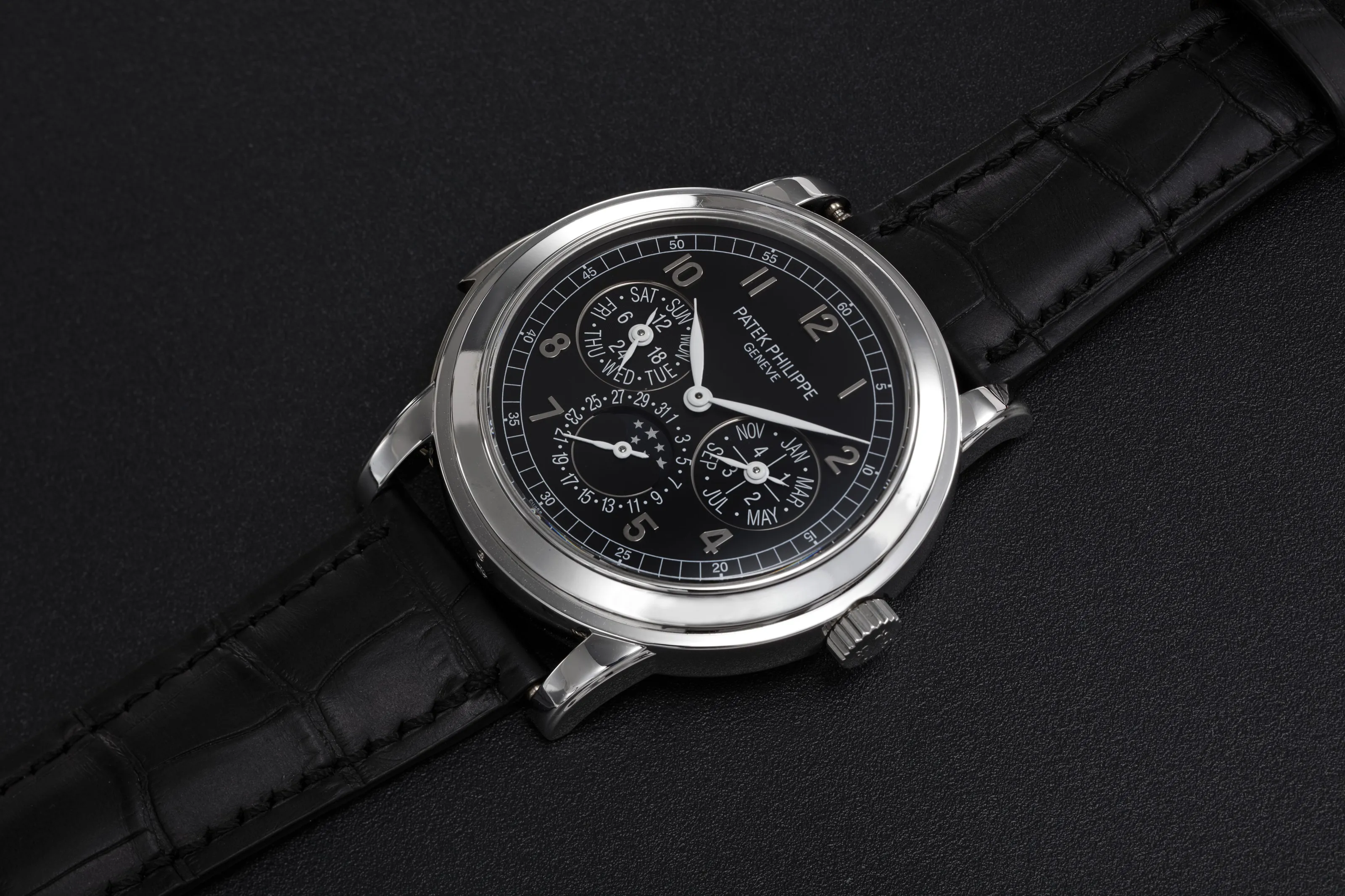 Patek Philippe Minute Repeater Perpetual Calendar 5074P 42mm Platinum Black