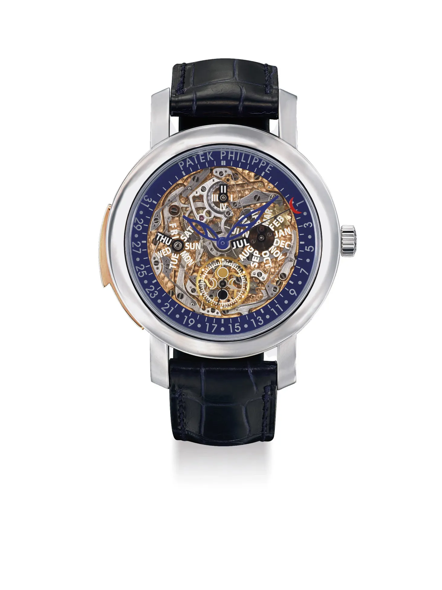 Patek Philippe Perpetual Calendar 5104 43mm Platinum and Rose gold Skeletonized