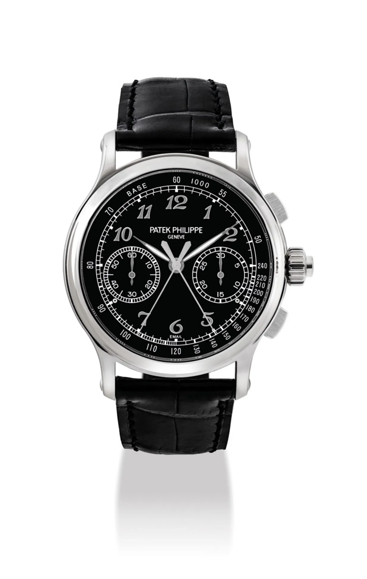 Patek Philippe Split-Seconds Chronograph 5370 41mm Platinum Black Enamel