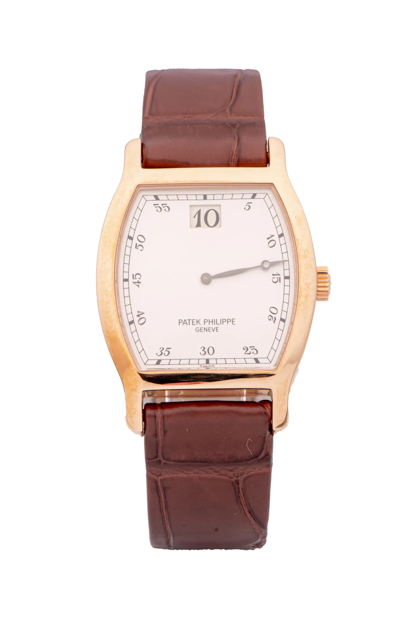 Patek Philippe JUMP HOUR 3969 28mm Rose gold White