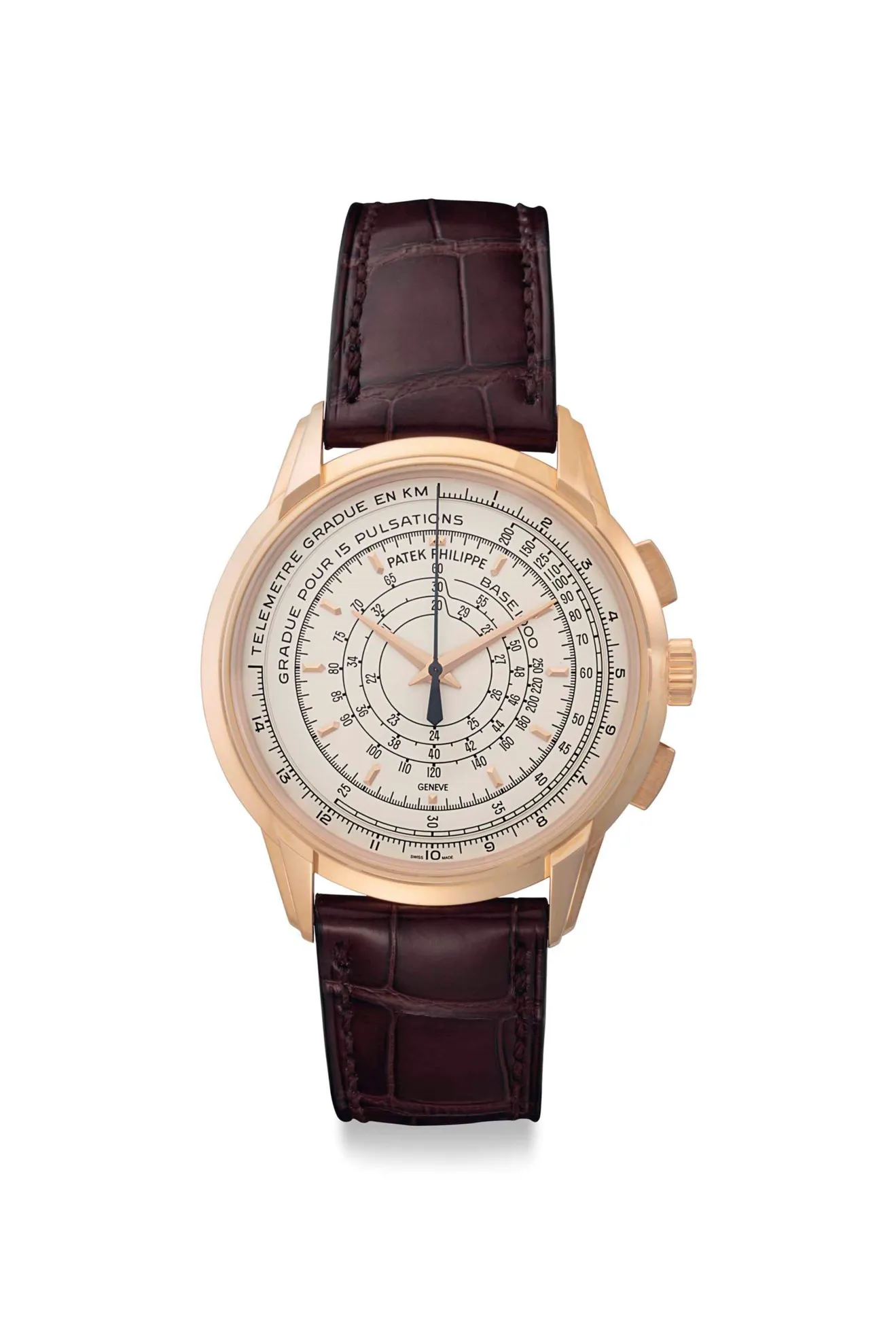 Patek Philippe Multi-Scale Chronograph 5975R 40mm Rose gold Silvered