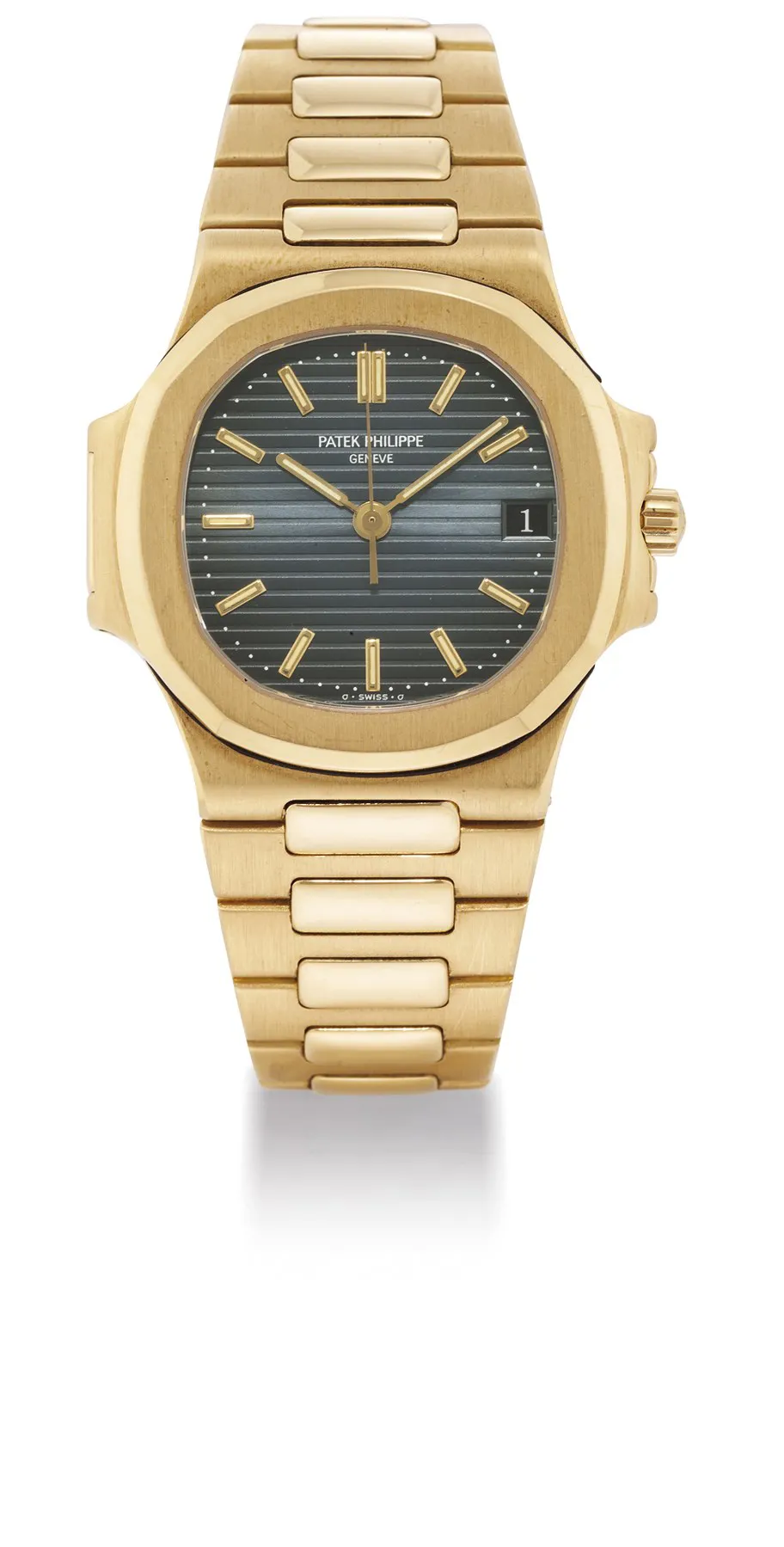 Patek Philippe Nautilus 3800/1J 37mm Yellow gold Blue