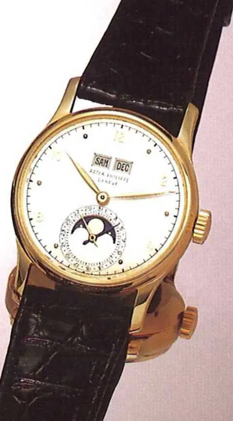 Patek Philippe Perpetual Calendar 1526 33mm Rose gold Silver