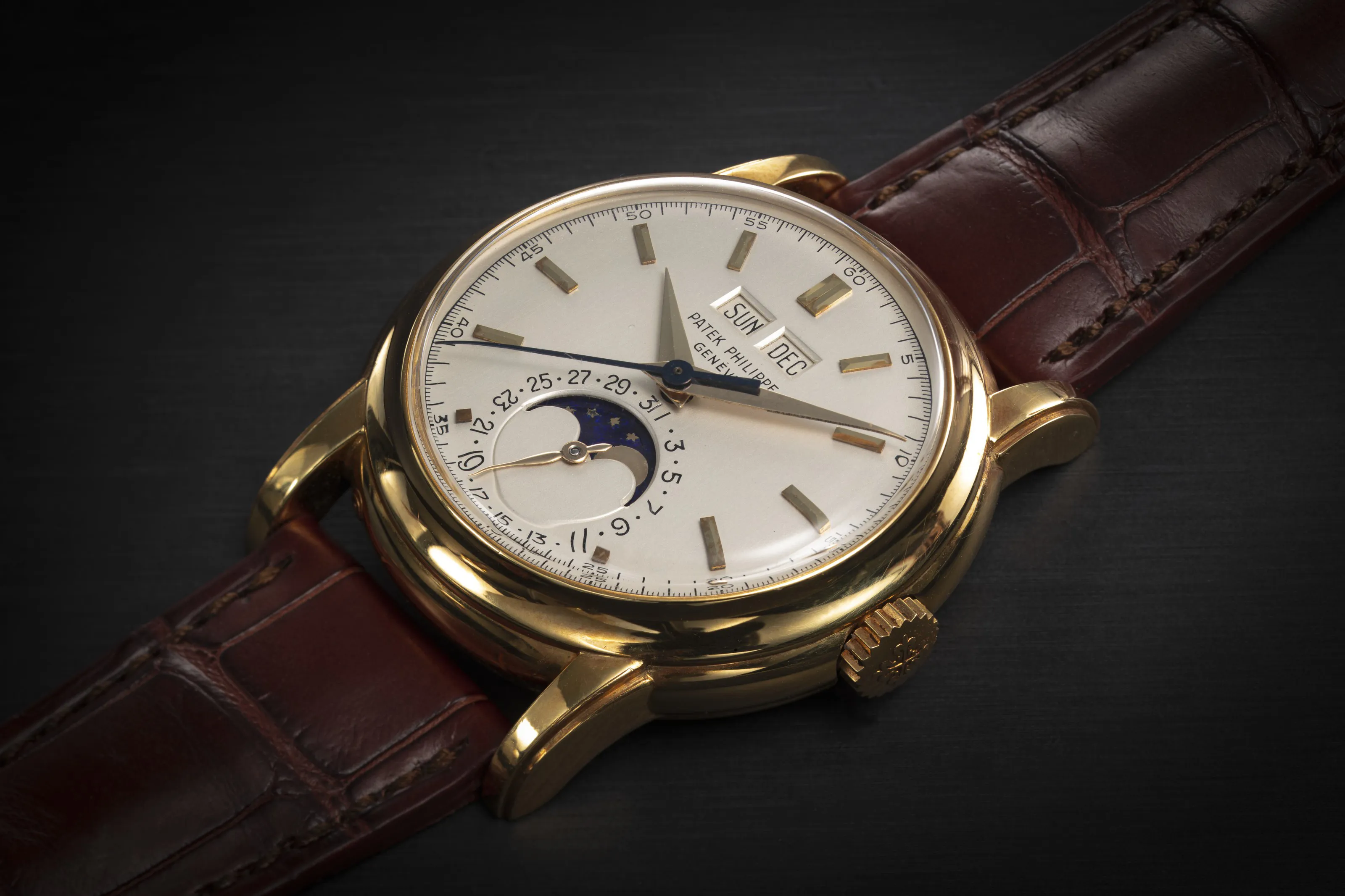 Patek Philippe Perpetual Calendar 2438/1 37mm Yellow gold Silver