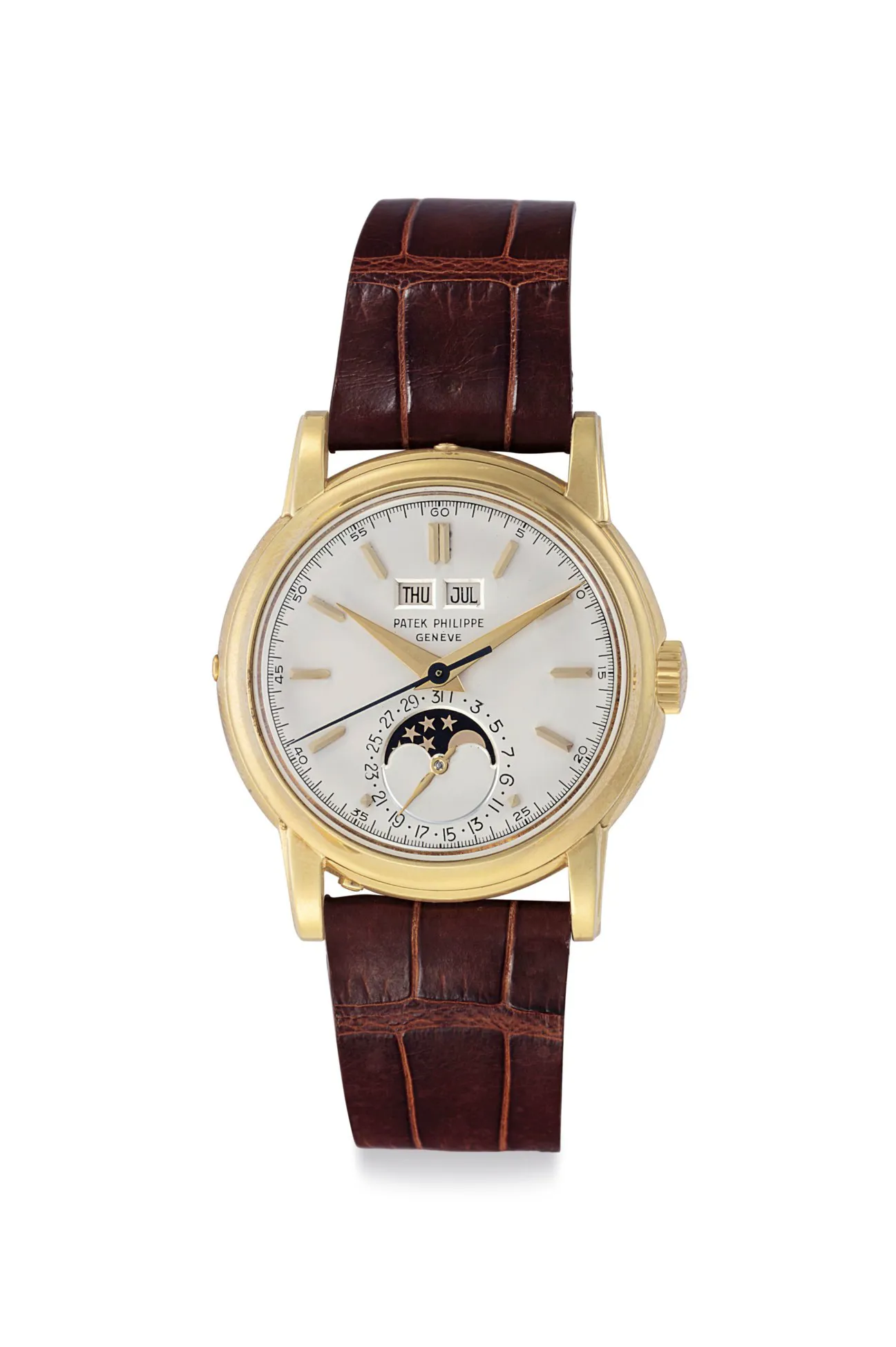 Patek Philippe Perpetual Calendar 2438/1 37mm Yellow gold Silvered