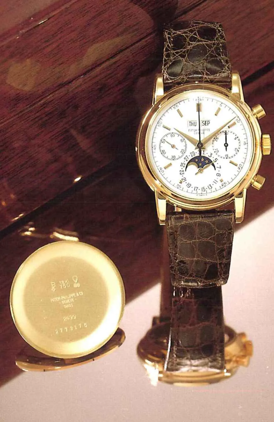 Patek Philippe Perpetual Calendar Chronograph 2499 37mm Yellow gold Silver