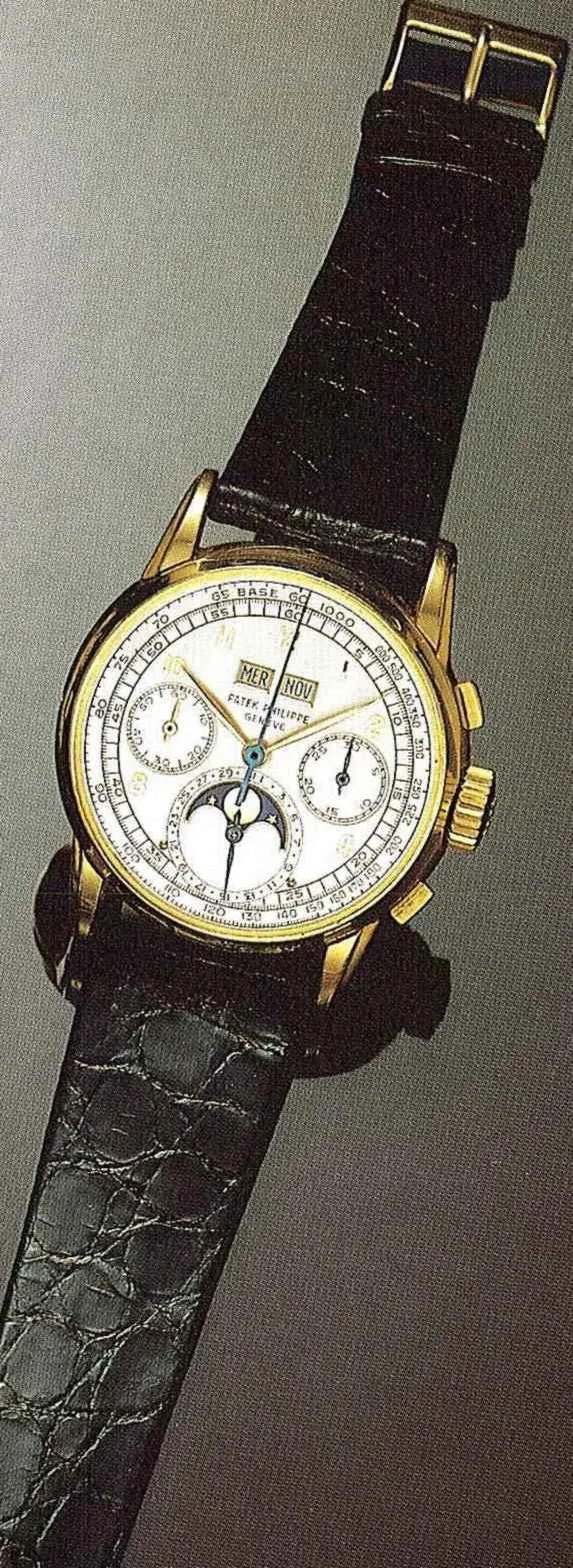 Patek Philippe Perpetual Calendar Chronograph 2499 36mm Yellow gold Silver