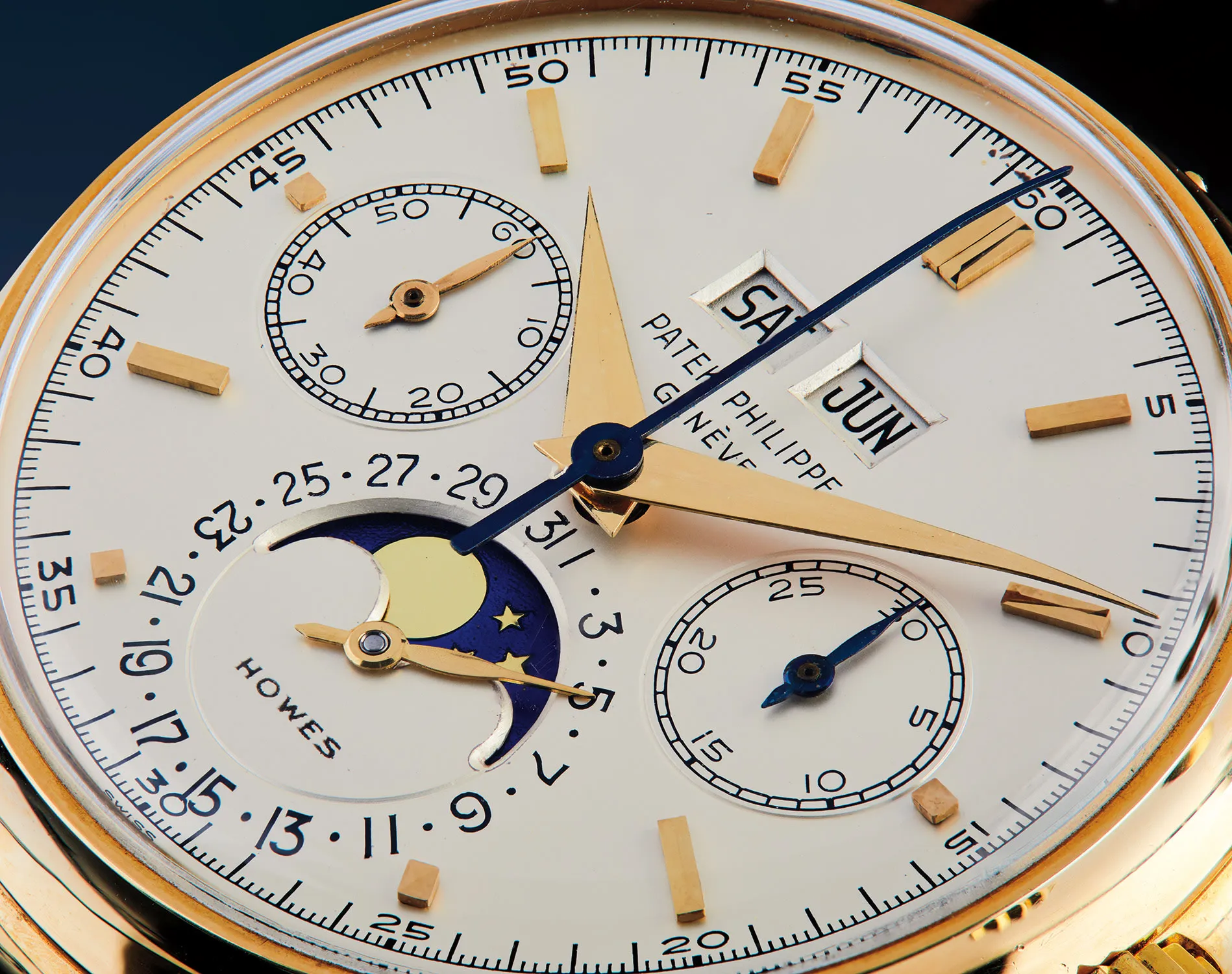 Patek Philippe Perpetual Calendar Chronograph 2499 37.5mm Yellow gold Silver 2