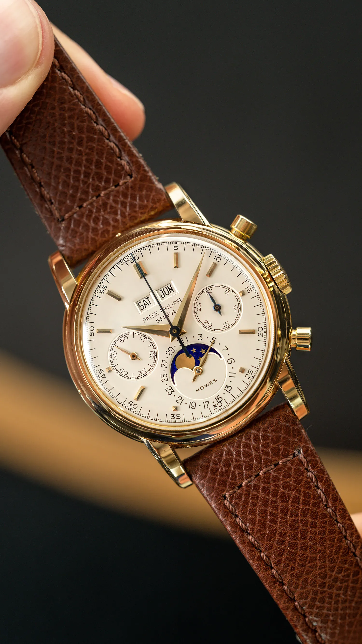 Patek Philippe Perpetual Calendar Chronograph 2499 37.5mm Yellow gold Silver 6