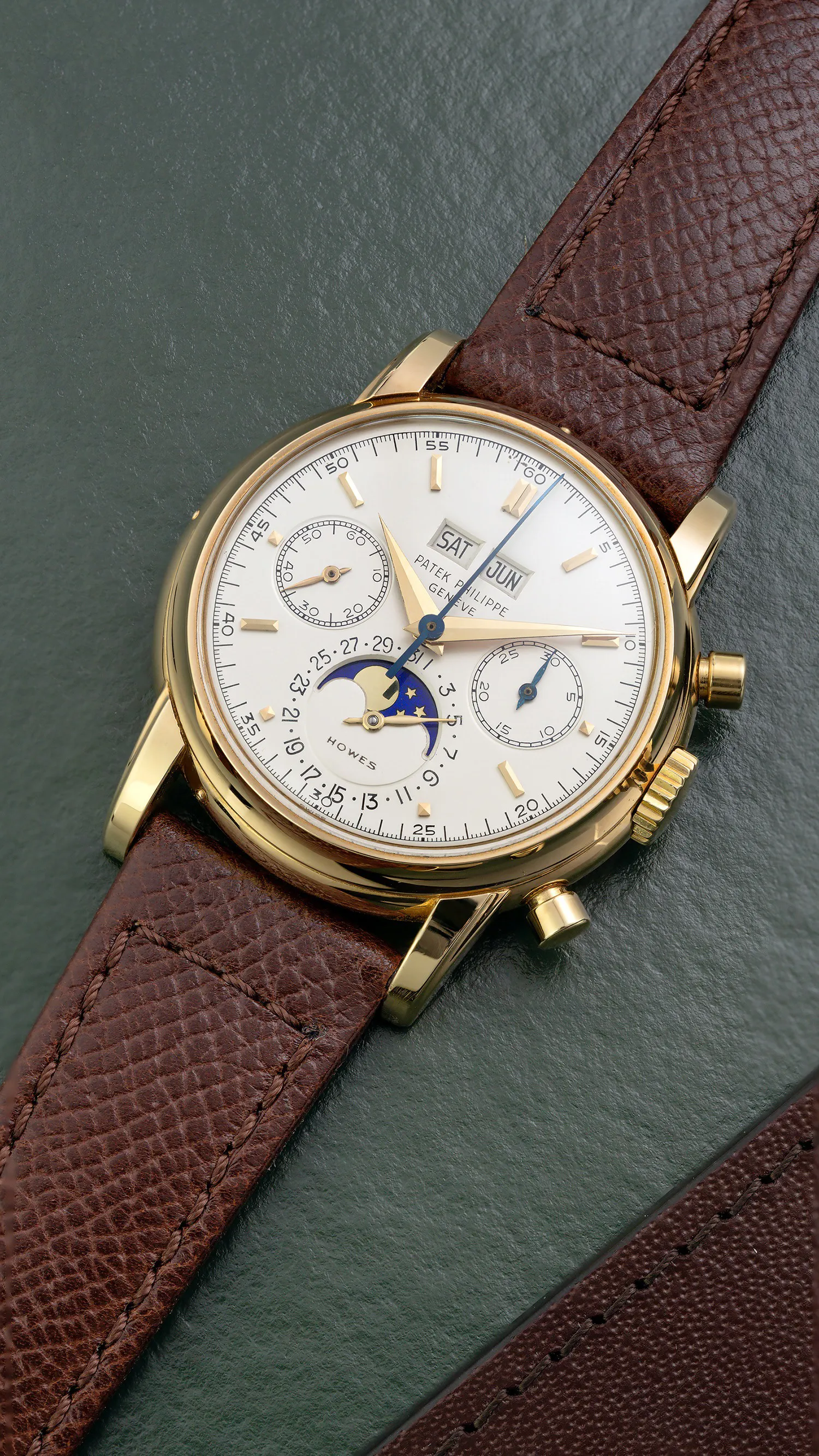 Patek Philippe Perpetual Calendar Chronograph 2499 37.5mm Yellow gold Silver 7