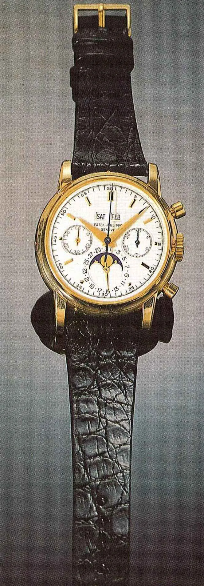 Patek Philippe Perpetual Calendar Chronograph 2499 38mm Yellow gold Silver