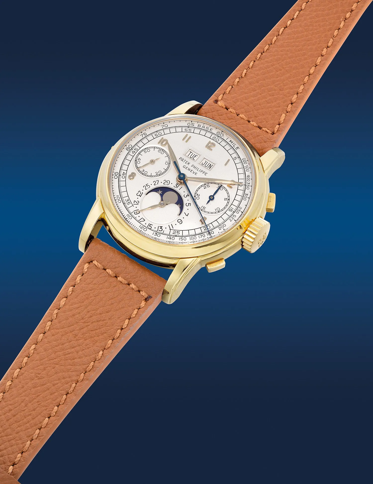 Patek Philippe Perpetual Calendar Chronograph 2499 37.5mm Yellow gold White 11