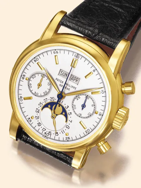 Patek Philippe Perpetual Calendar Chronograph 2499 38mm Yellow gold Silver