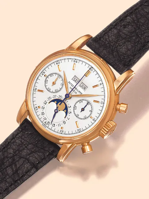 Patek Philippe Perpetual Calendar Chronograph 2499 38mm Yellow gold Silver