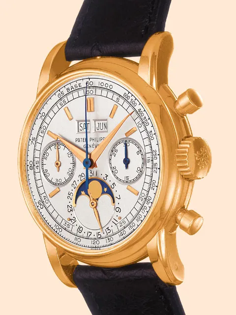 Patek Philippe Perpetual Calendar Chronograph 2499 38mm Yellow gold Silver