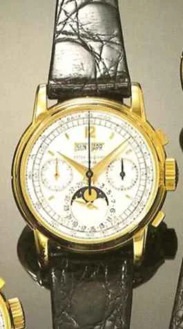 Patek Philippe Perpetual Calendar Chronograph 2499 37mm Yellow gold Silver