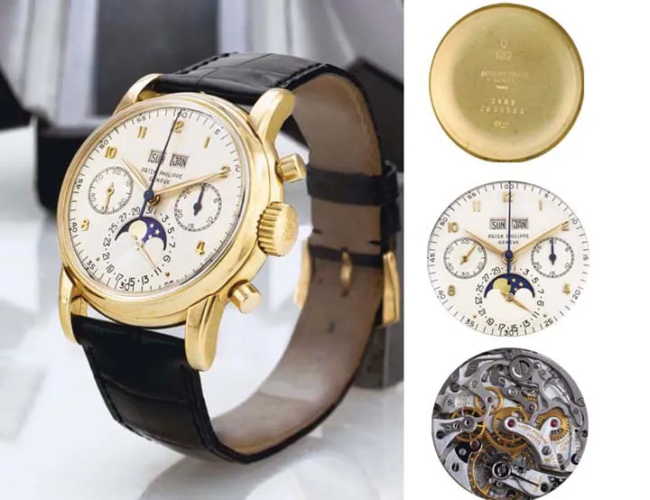 Patek Philippe Perpetual Calendar Chronograph 2499 37mm Yellow gold Silver