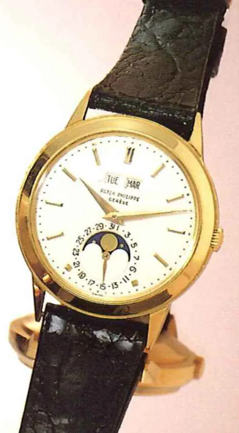 Patek Philippe Perpetual Calendar 3448 37mm Yellow gold Silver