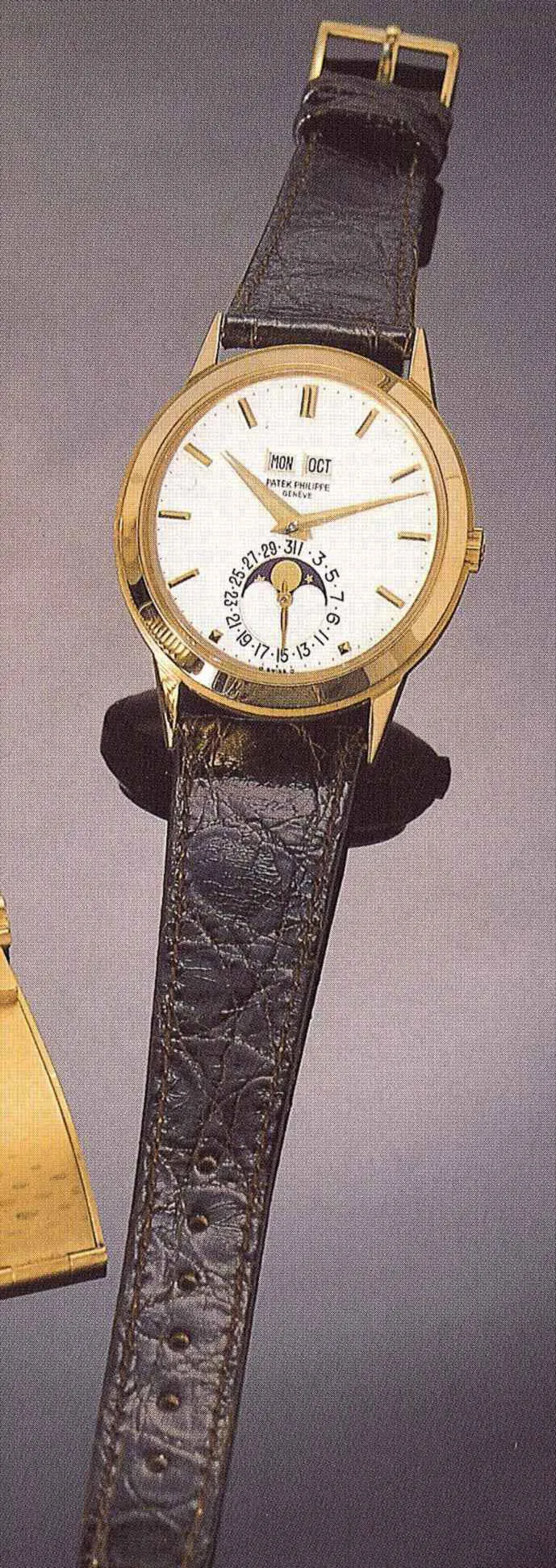 Patek Philippe Perpetual Calendar 3448 37mm Yellow gold Silver