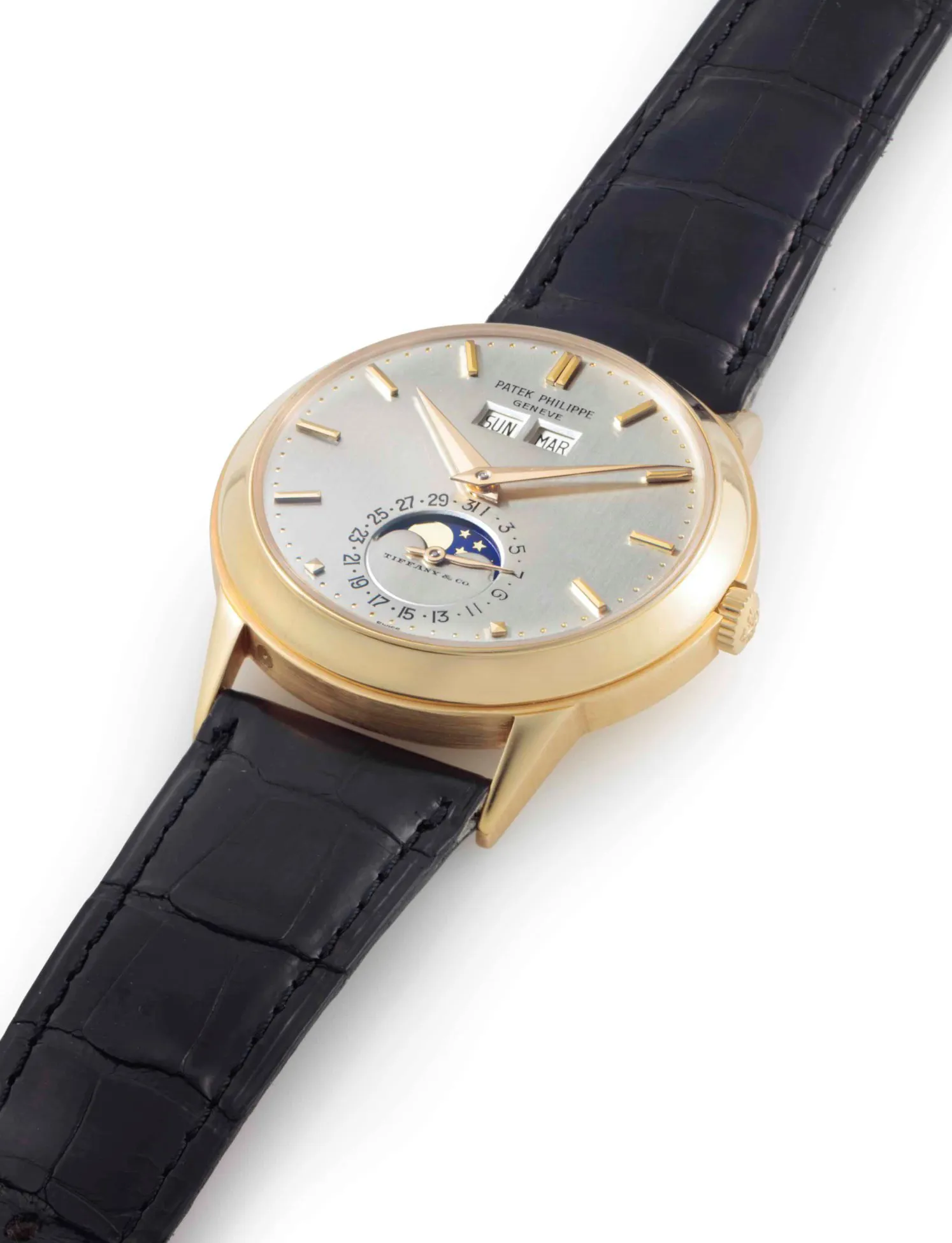 Patek Philippe Perpetual Calendar 3448J 37mm Yellow gold Silver