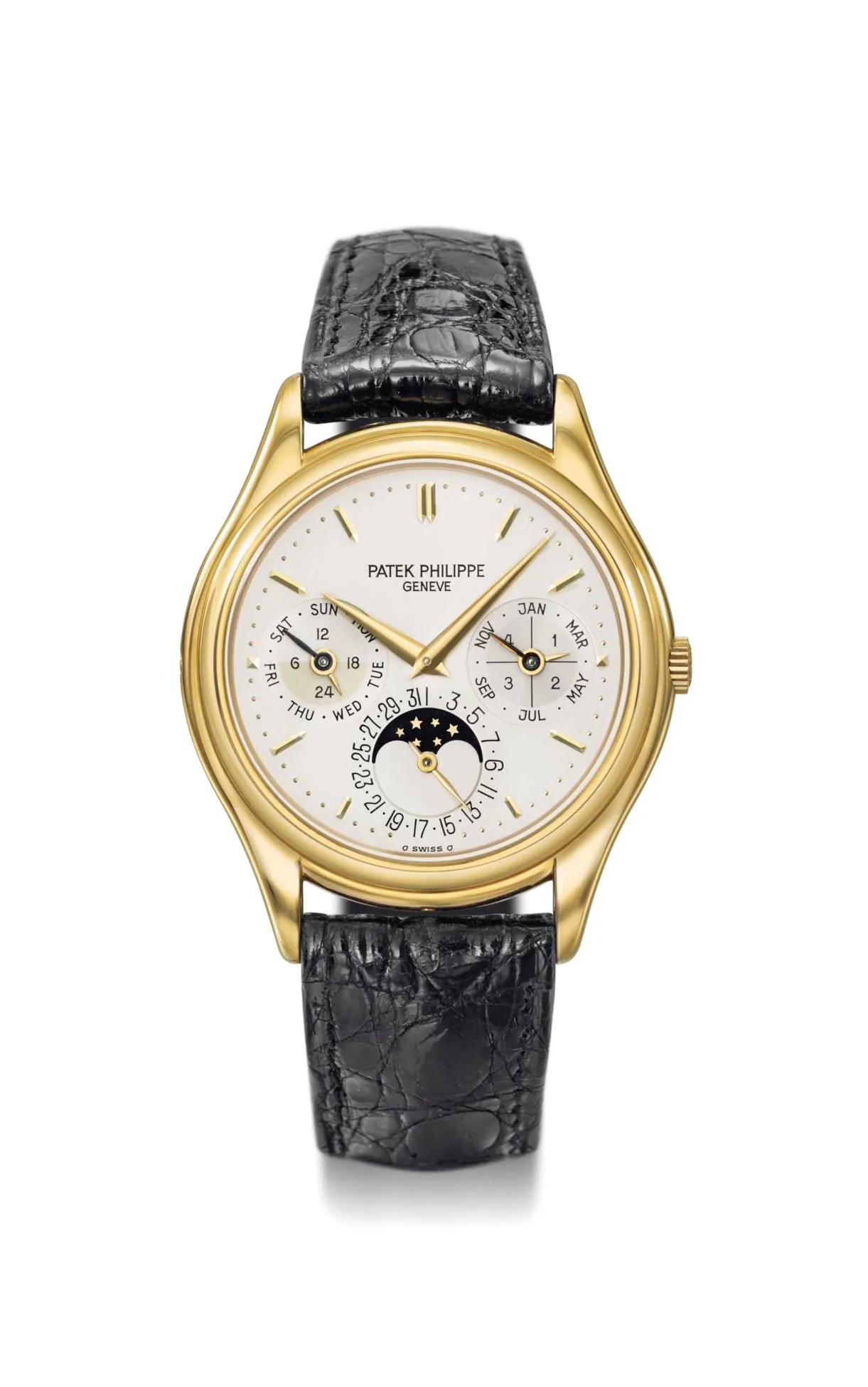 Patek Philippe Perpetual Calendar 3940J 36mm Yellow gold Silver