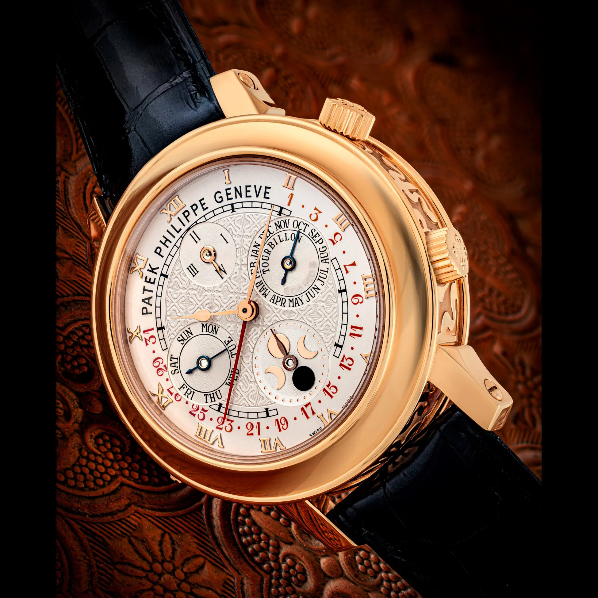 Patek Philippe Sky Moon Tourbillon 5002 44mm Rose gold White