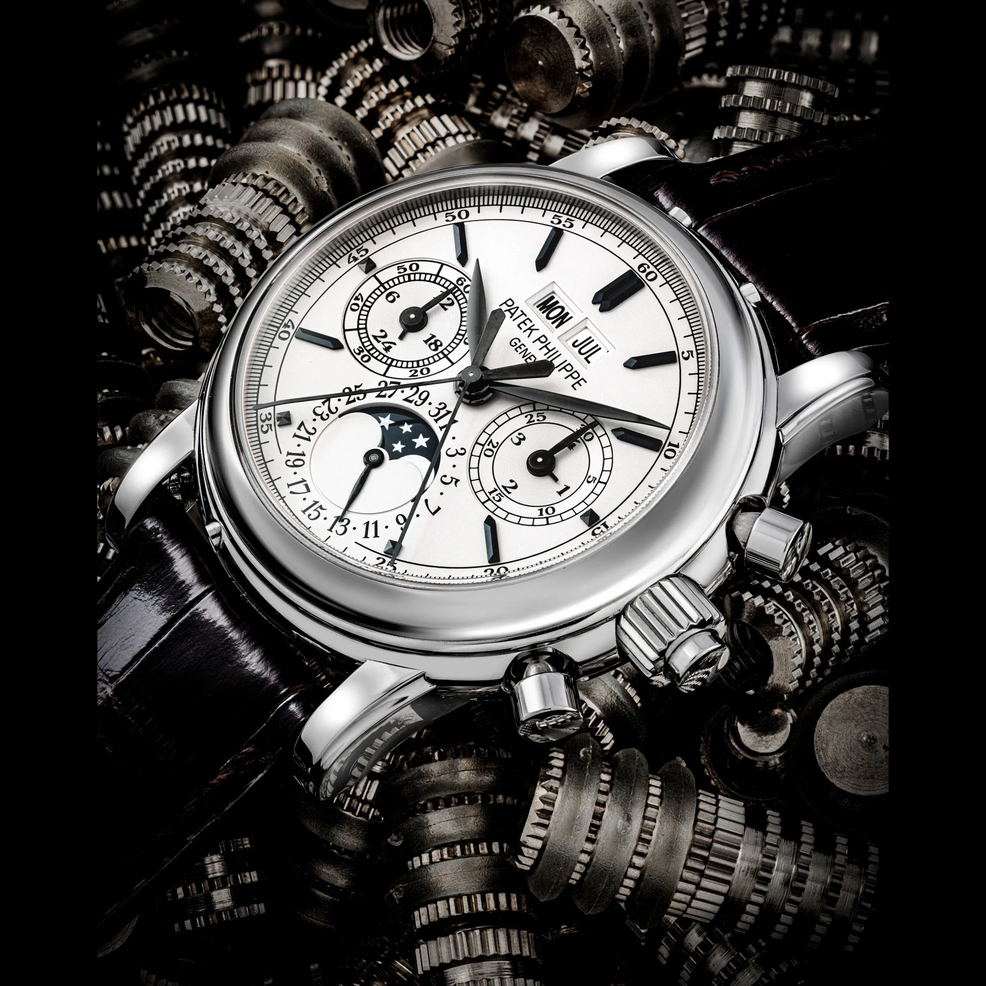 Patek Philippe Perpetual Calendar Split-Seconds Chronograph 5004A 36.5mm Stainless steel White