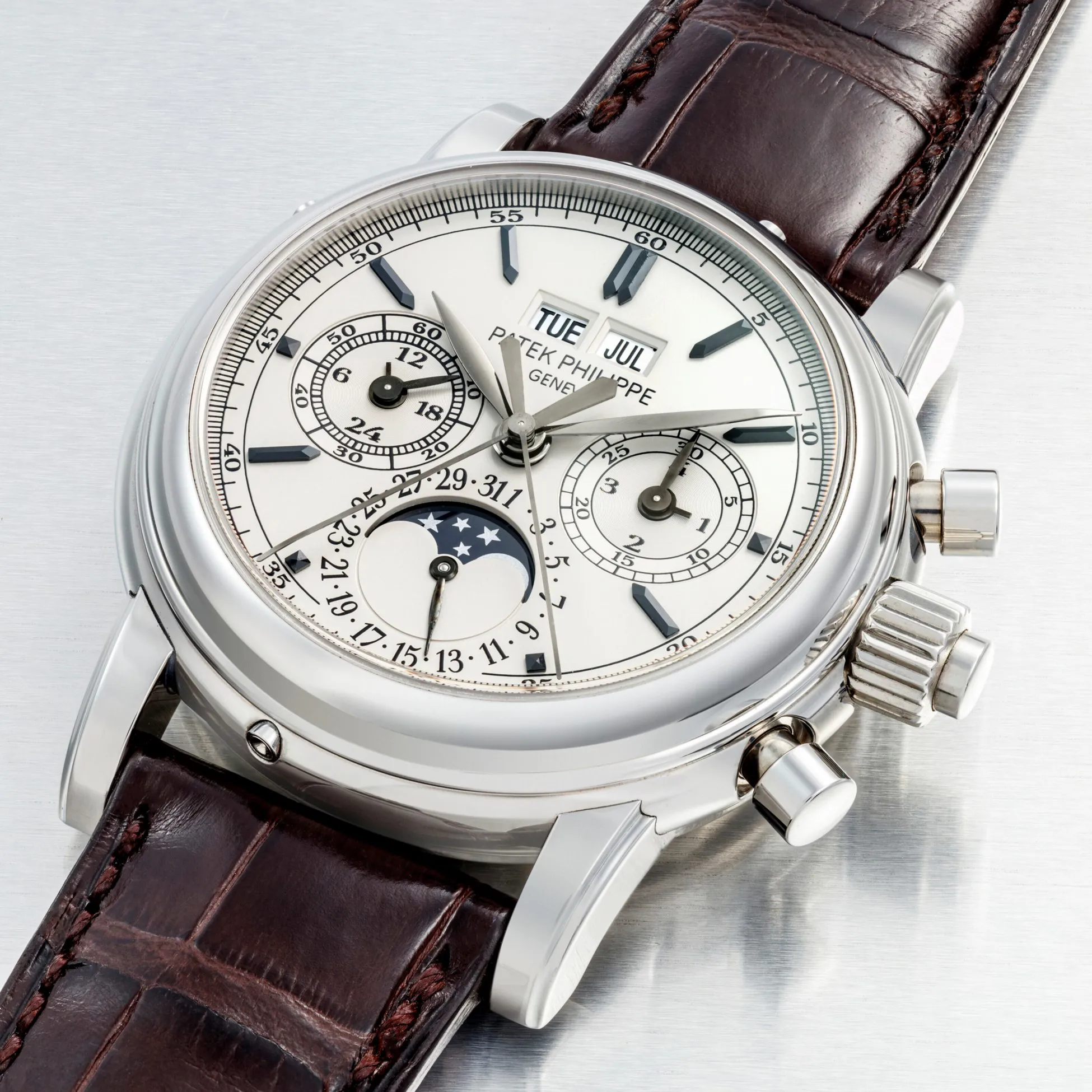 Patek Philippe Perpetual Calendar Split-Seconds Chronograph 5004A 36.5mm Stainless steel White 1