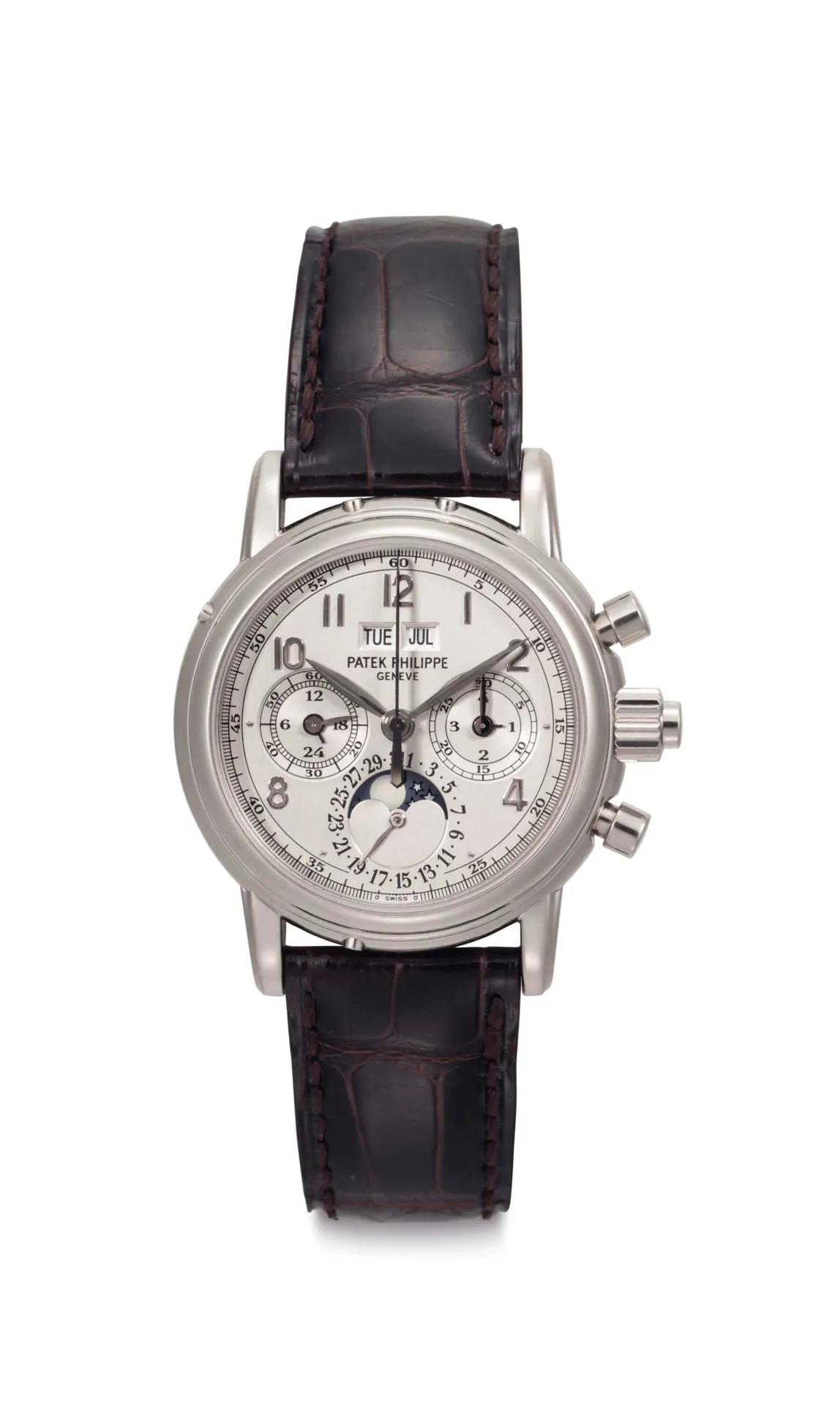 Patek Philippe Perpetual Calendar Split-Seconds Chronograph 5004G 36.5mm White gold White