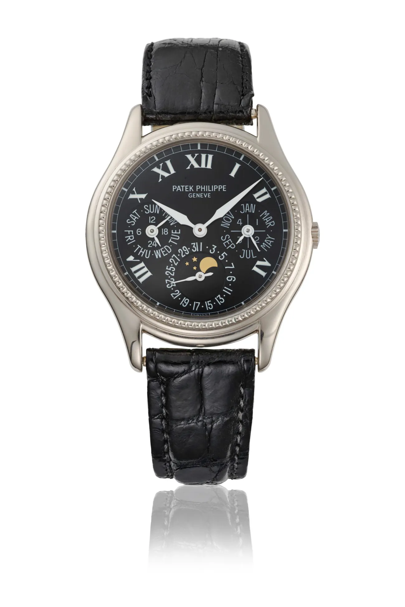 Patek Philippe Perpetual Calendar 5038 36mm White gold Black