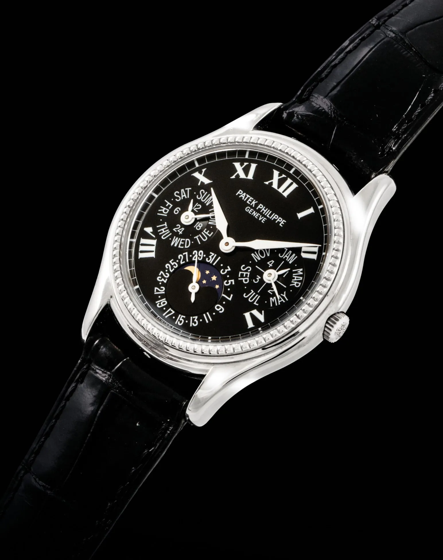 Patek Philippe Perpetual Calendar 5038G 36mm White gold Black