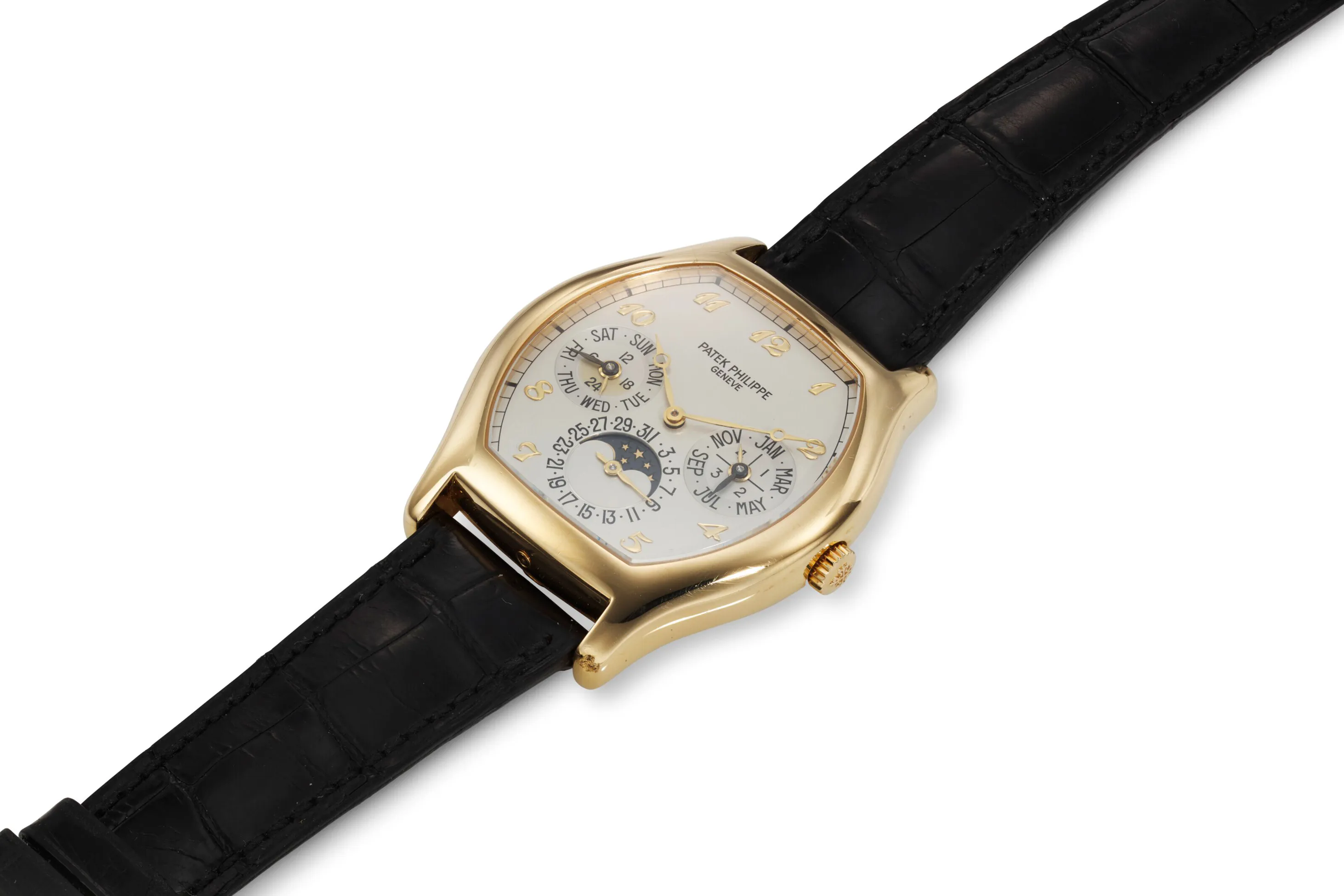 Patek Philippe Perpetual Calendar 5040J 39mm Yellow gold Silver 1