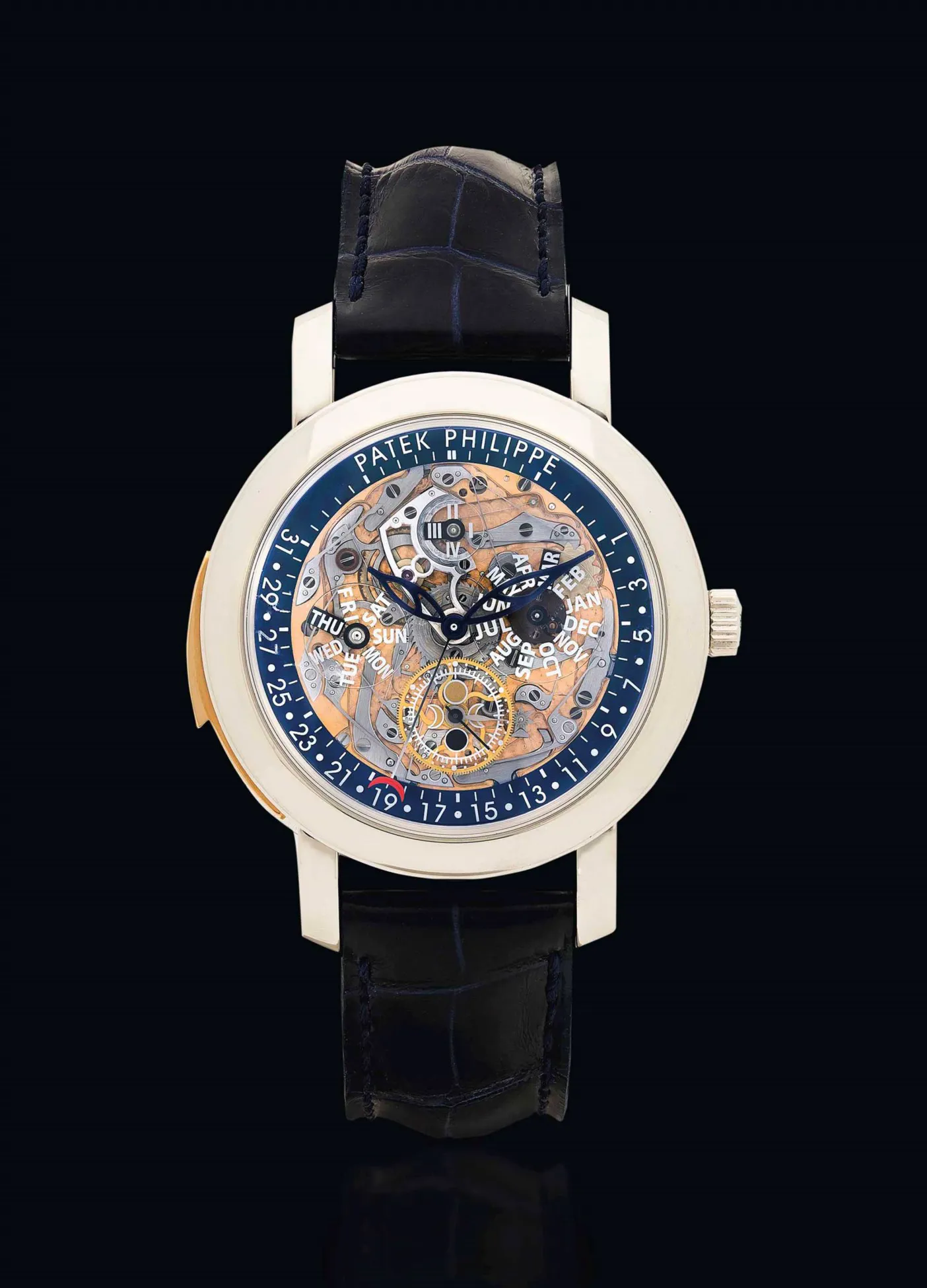 Patek Philippe Perpetual Calendar 5104P 43mm Platinum and Rose gold Open-worked