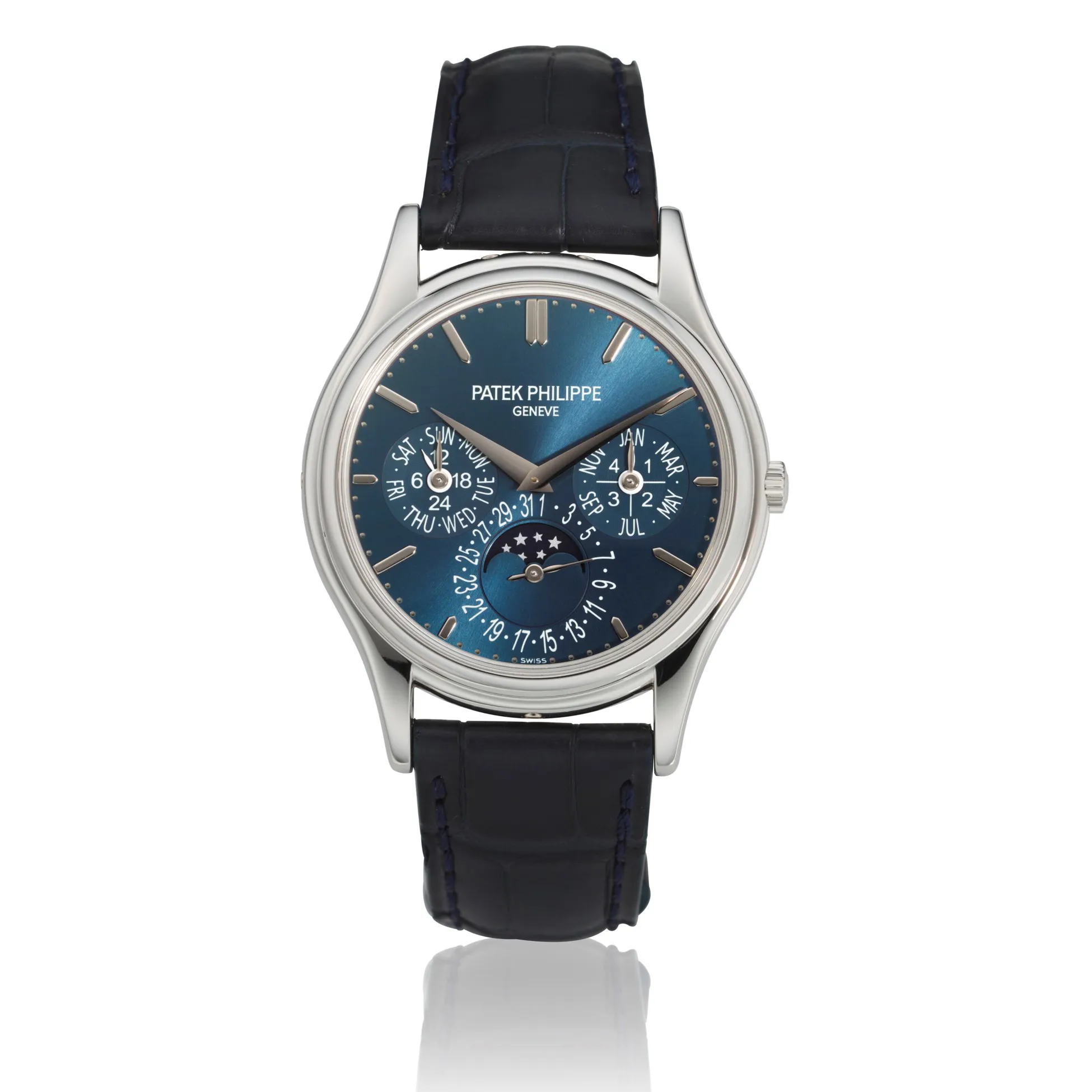 Patek Philippe Perpetual Calendar 5140P 37mm Platinum Blue